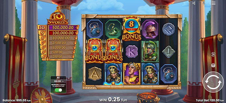 10 swords push gaming