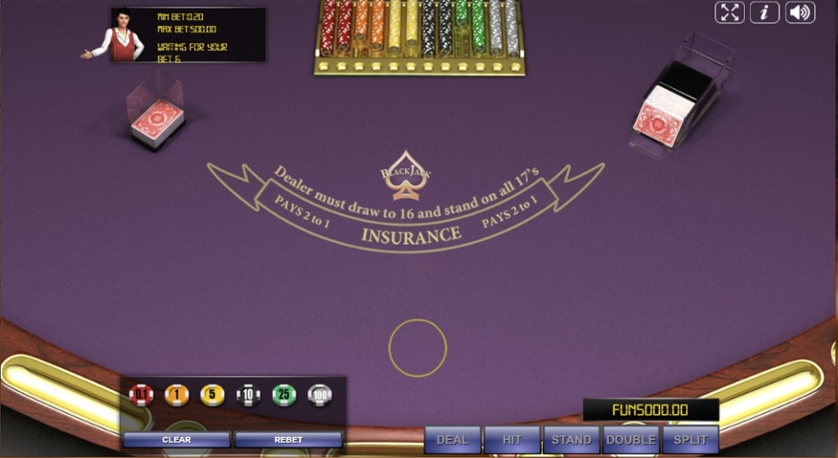 Blackjack Double Deck (Urgent Games) — Juega 100% gratis en modo demo 2 Blackjack de dos mazos