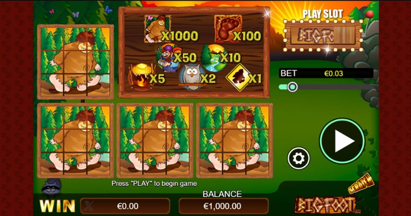 Big Foot / Scratch — Juega 100% gratis en modo demo 2 Bigfoot Scratch.jpg