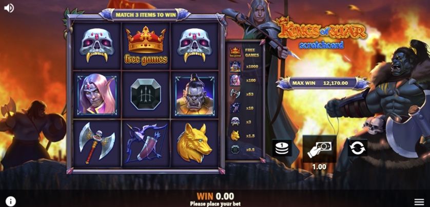 Kings of War Scratchcard — Juega 100% gratis en modo demo 2 Kings of War Scratchcard.jpg