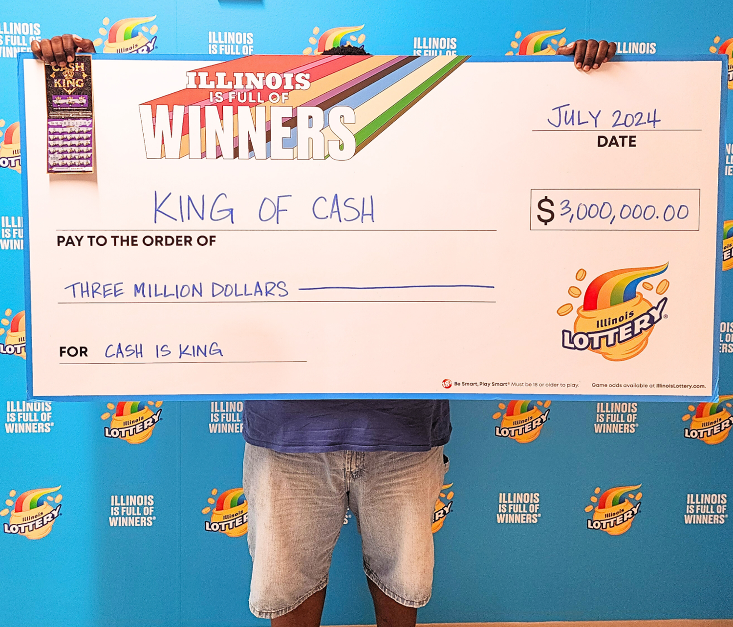 Un jugador de Illinois convirtió un boleto King of Cash de $30 en una ganancia de $3 millones. 1 Un jugador de Illinois convirtio un boleto King of Cash