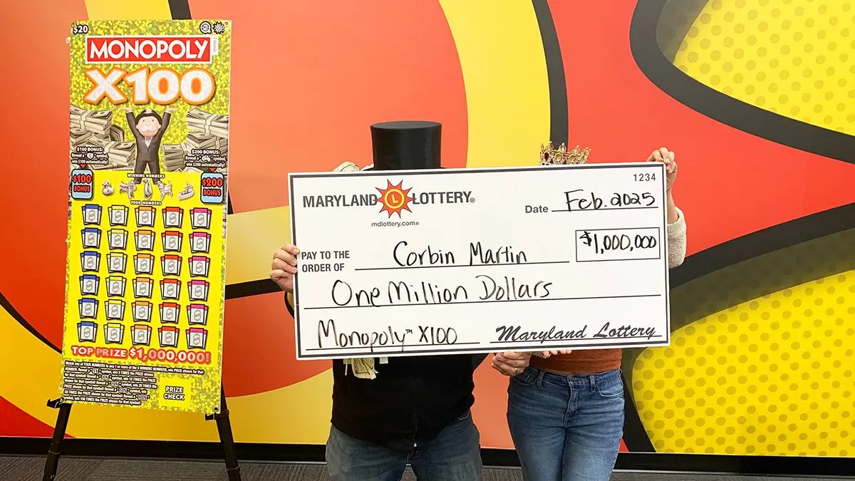 Un par de Maryland gana $ 1 millón del monopolio X100 1 Soldado de Maryland-Lotteria-Monopoli-X100