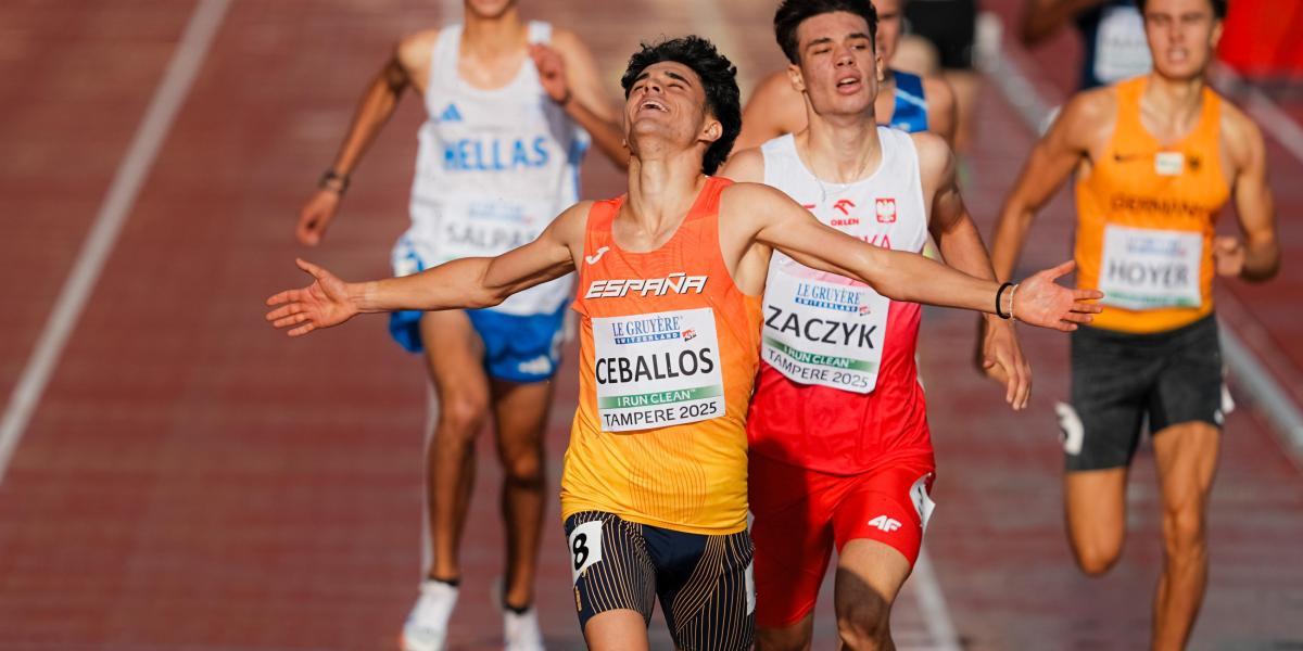 Aaron Ceballos and Ander Garaiar lead the good Spanish debut in the European sub-20 1 689528F25926B.R D.1695 1912 3529