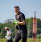 Livakovic, entrnándose con el Girona