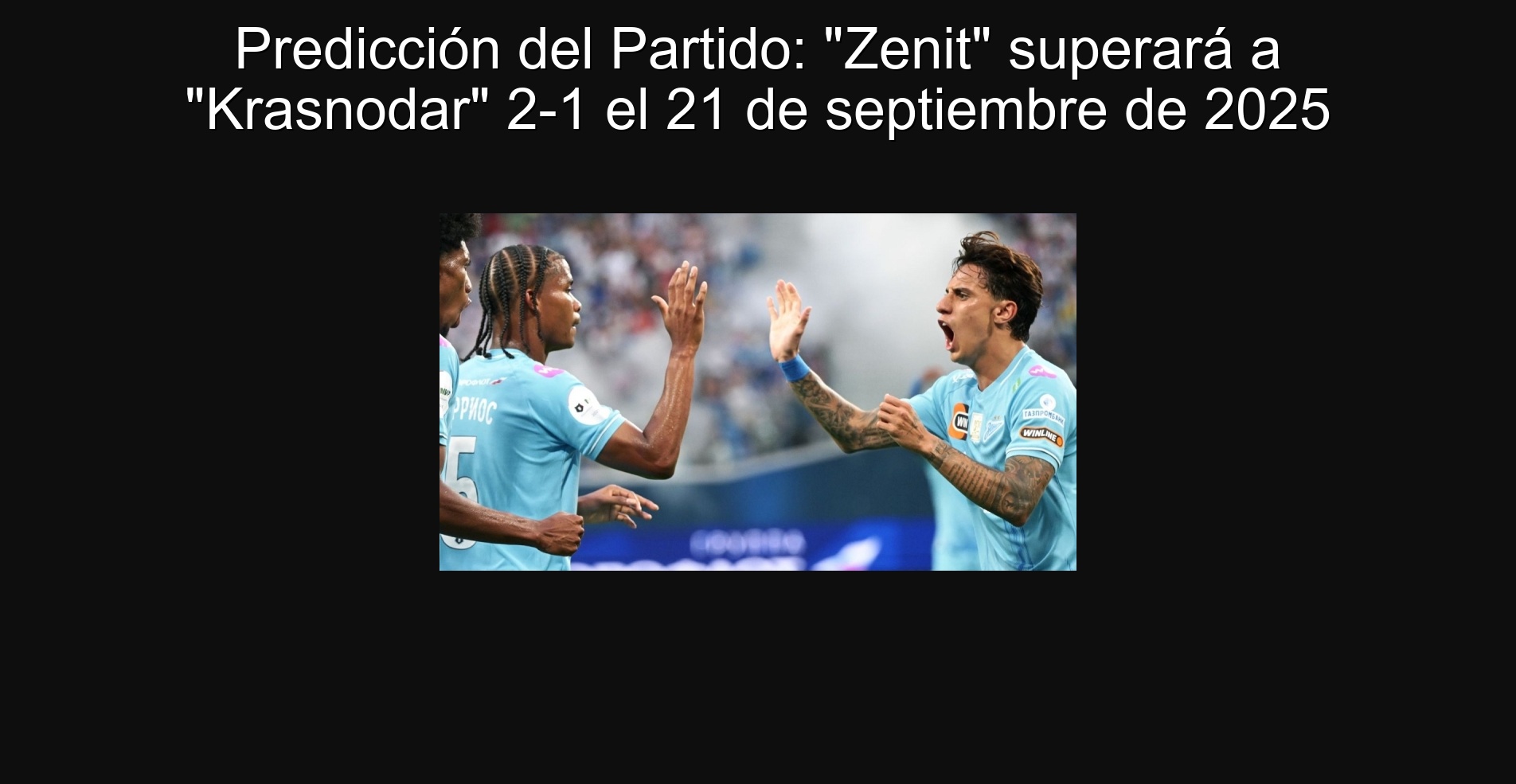 Predicción del Partido: 