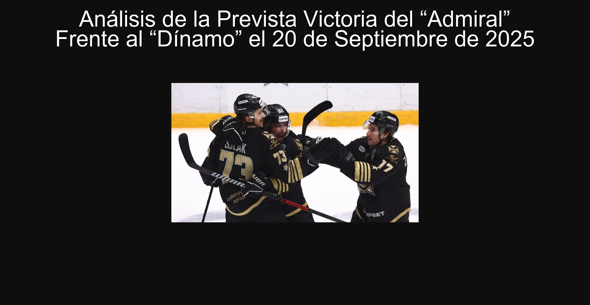 Analysis of the planned victory of the 