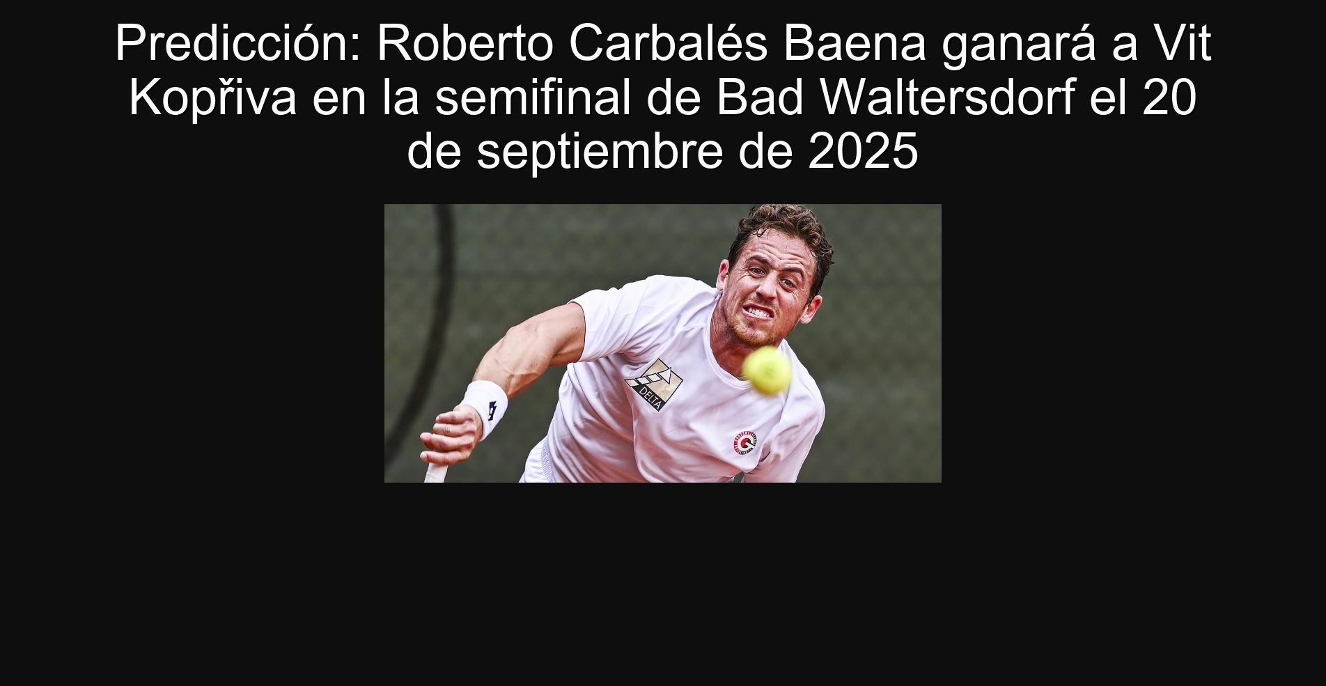 Prediction: Roberto Carbalés Baen 303294