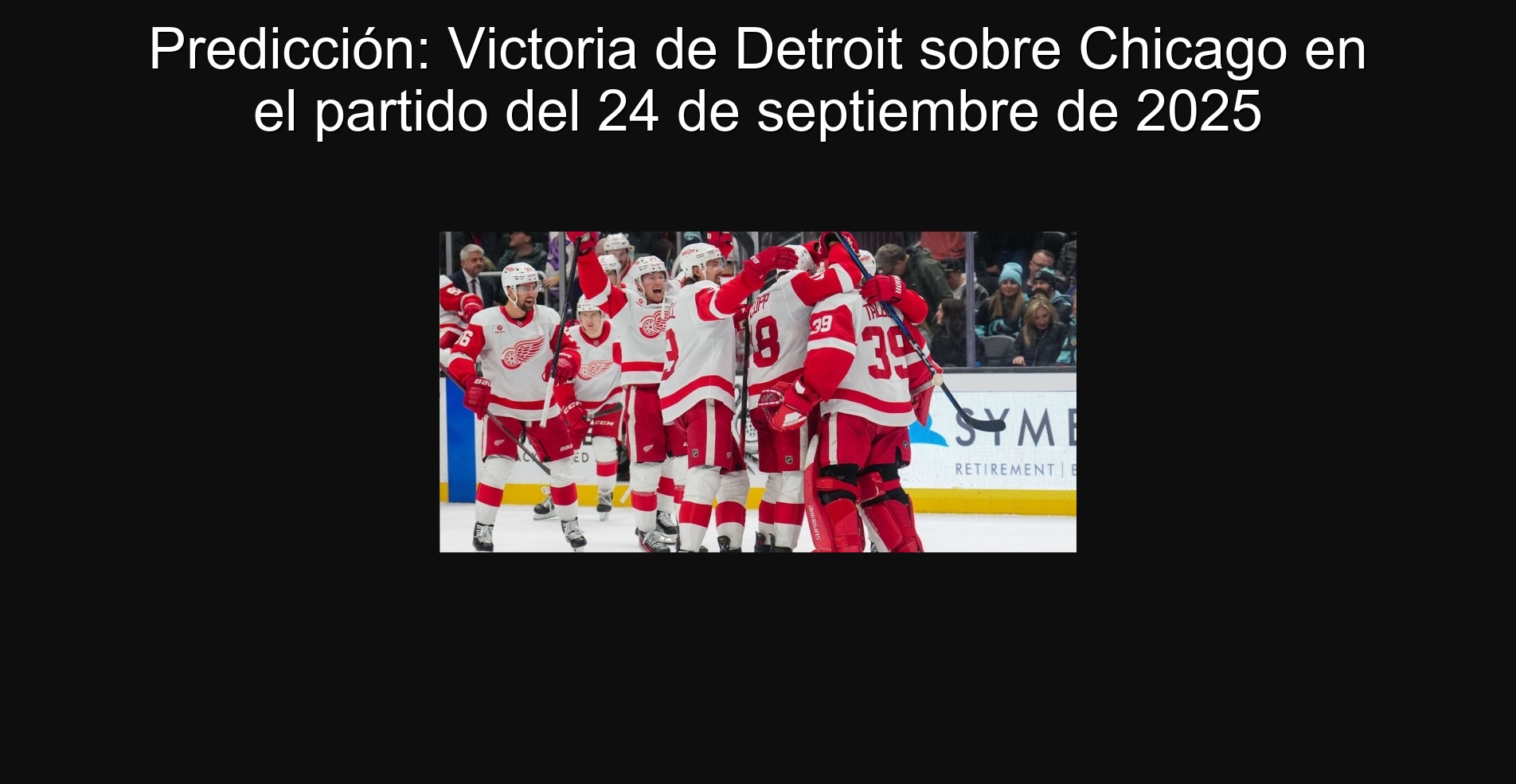 Predicción: Victoria de Detroit sobre Chicago en el partido del 24 de septiembre de 2025