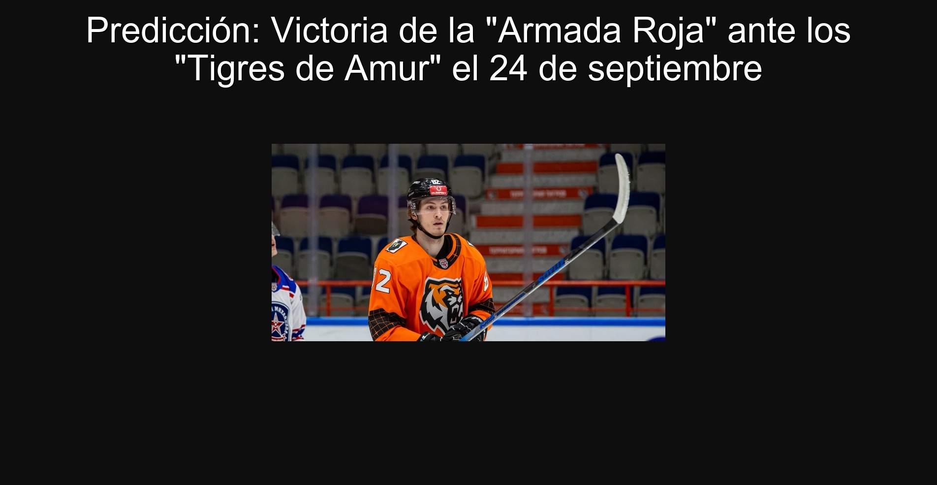 Prediction: victory of the 
