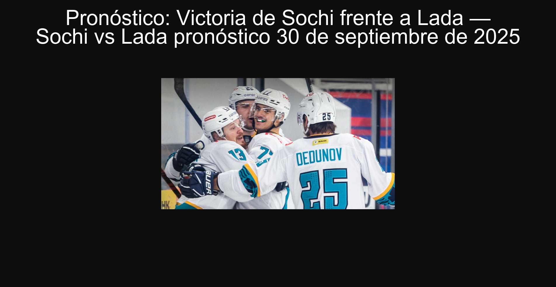 Forecast: Victoria de Sochi against Lada - Sochi vs lada prognosis September 30, 2025 1 Forecast: Victoria de Sochi against Lada - Sochi vs lada forecast September 30, 2025