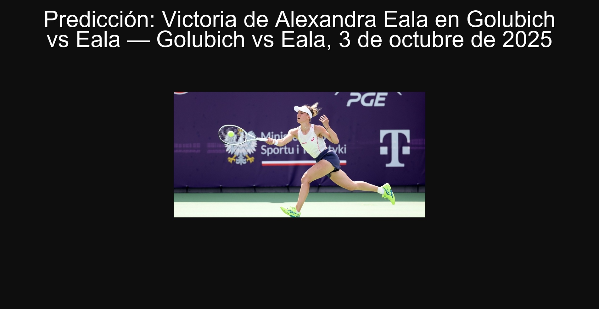 Prediction: Alexandra Eala Victory in Golubich vs Eala - Golubich vs Eala, October 3, 2025 1 308049