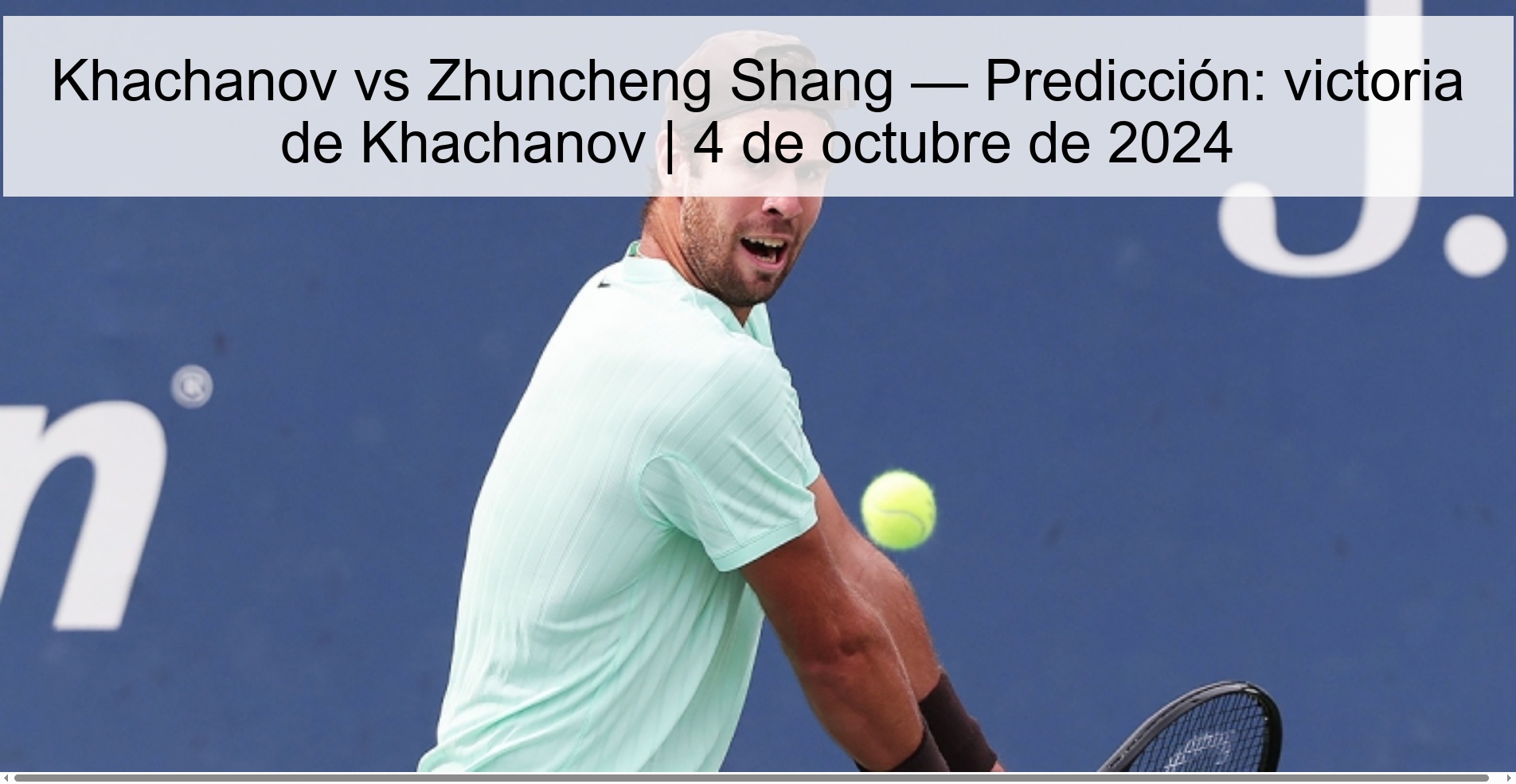 Khachanov vs Zhuncheng Shang - Prediction: Khachanov Victory | October 4, 2024