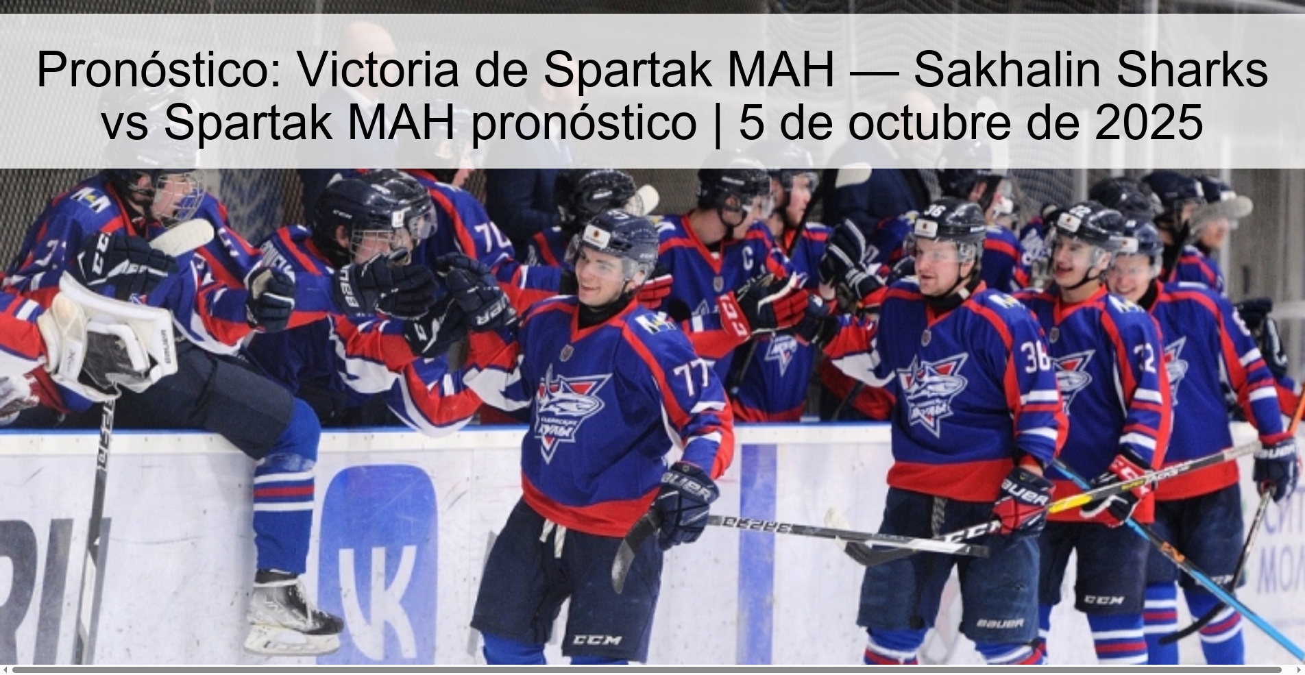 Forecast: Spartak MAH Victory - Sakhalin Sharks vs Spartak Mah Prognosis | October 5, 2025 1 308719