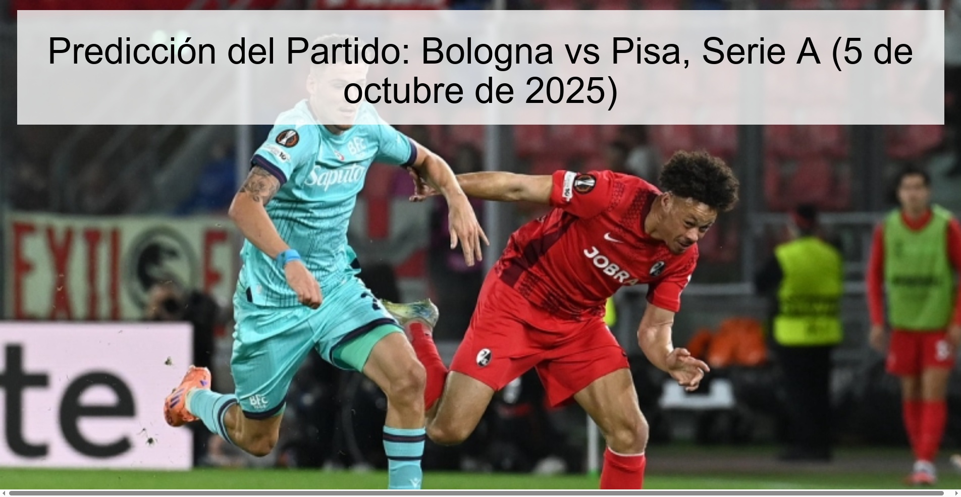 Party Prediction: Bologna vs Pisa, Series A (October 5, 2025)
