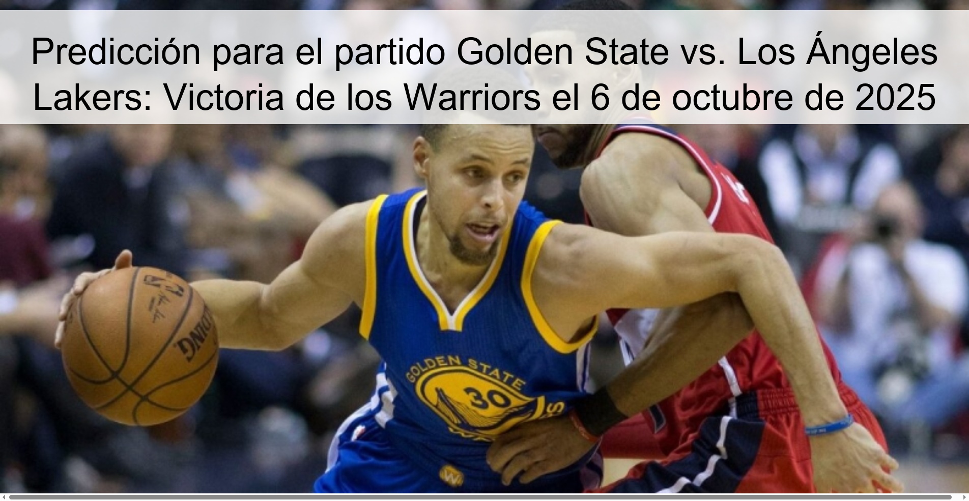 Prediction for the Golden State vs. Party. Los Angeles Lakers: Victoria de los Warriors on October 6, 2025