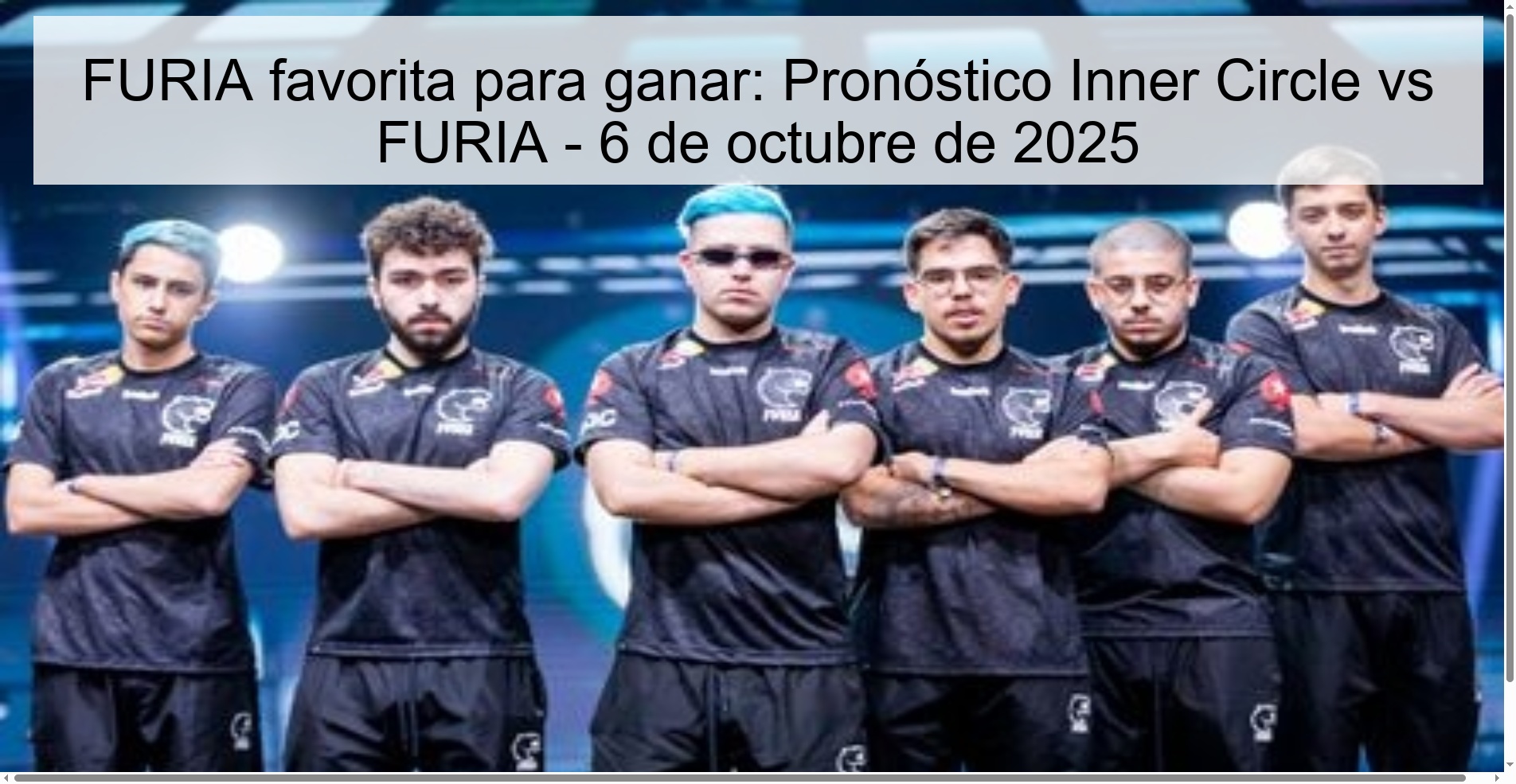 Favorite fury to win: Inner Circle vs Furia forecast - October 6, 2025
