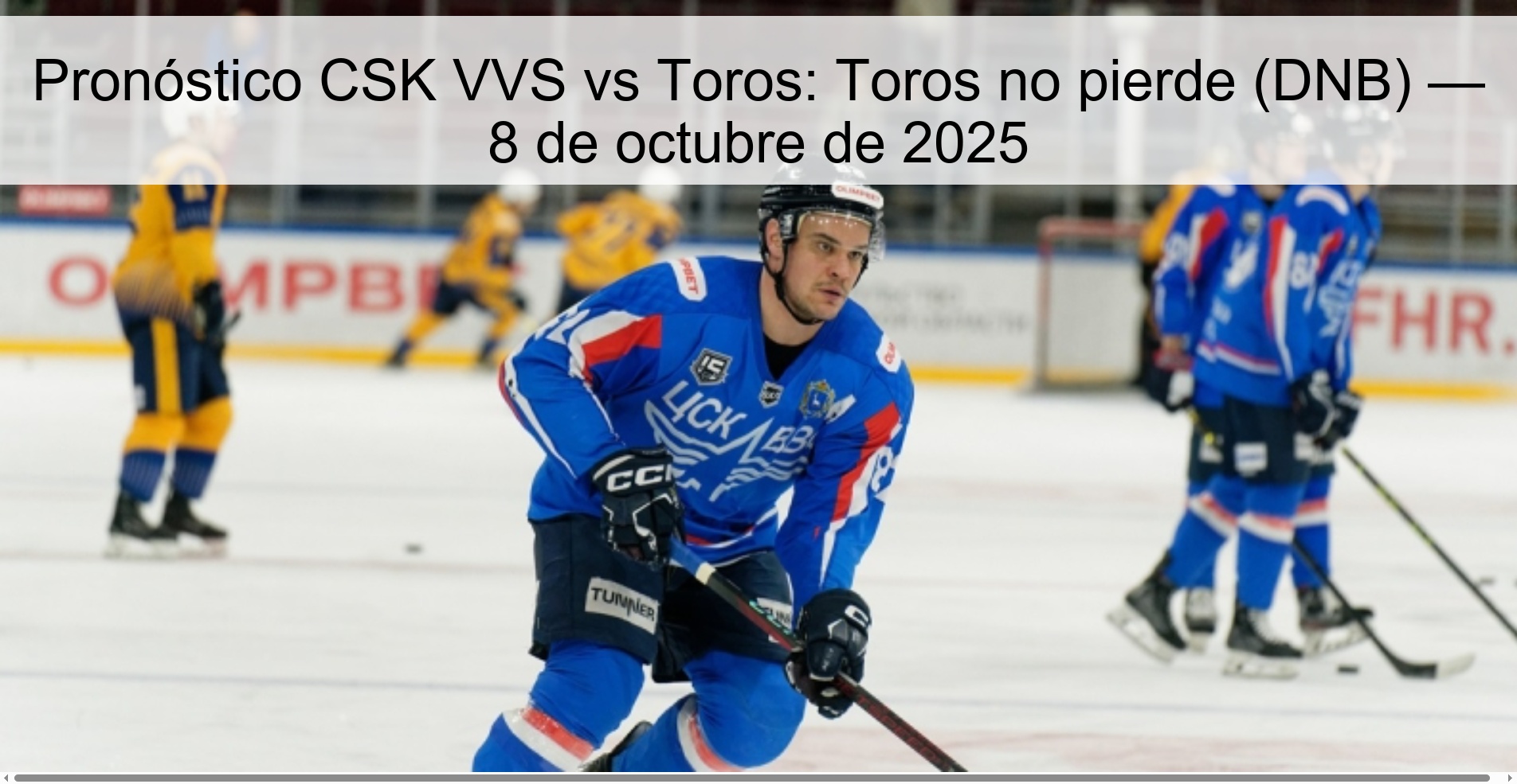 CSK VVS vs. bull prognosis: bulls does not lose (DNB) - October 8, 2025