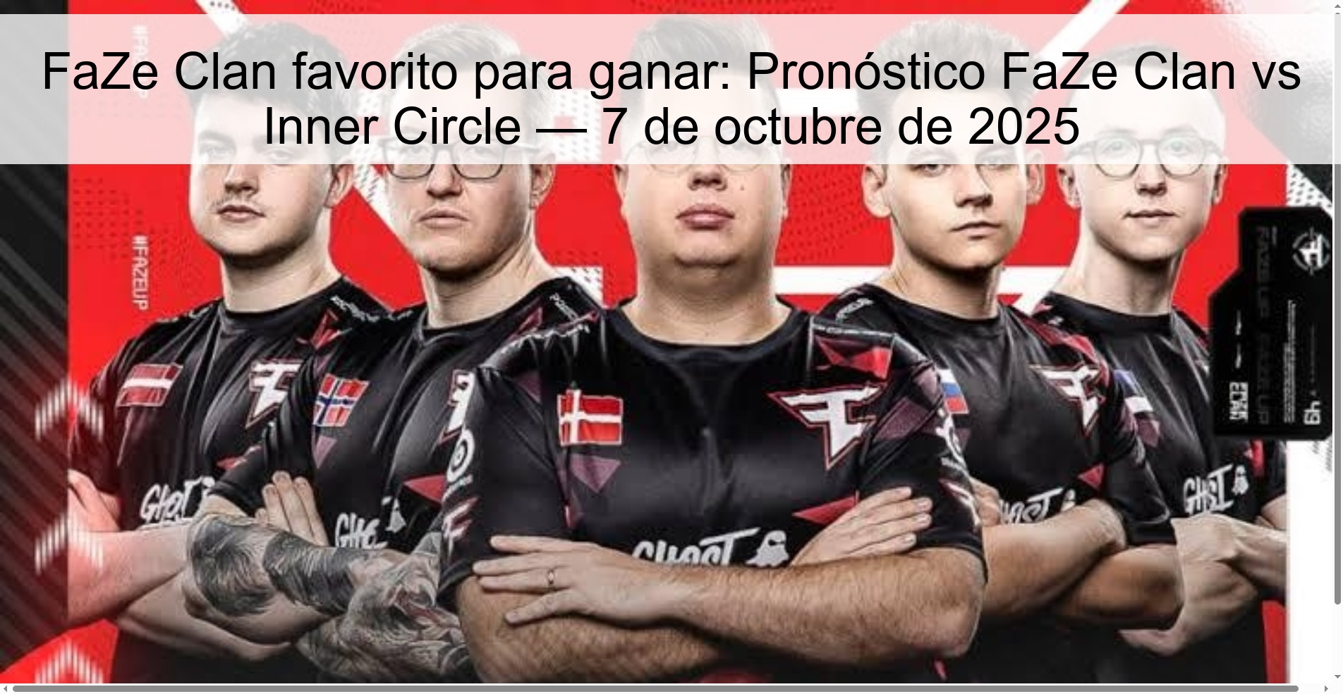 FAZE FAVORITE CLAN TO WIN: FAZE CLAN VS INER CIRCLE FOOD - OCTOBER 7, 2025 1 309724