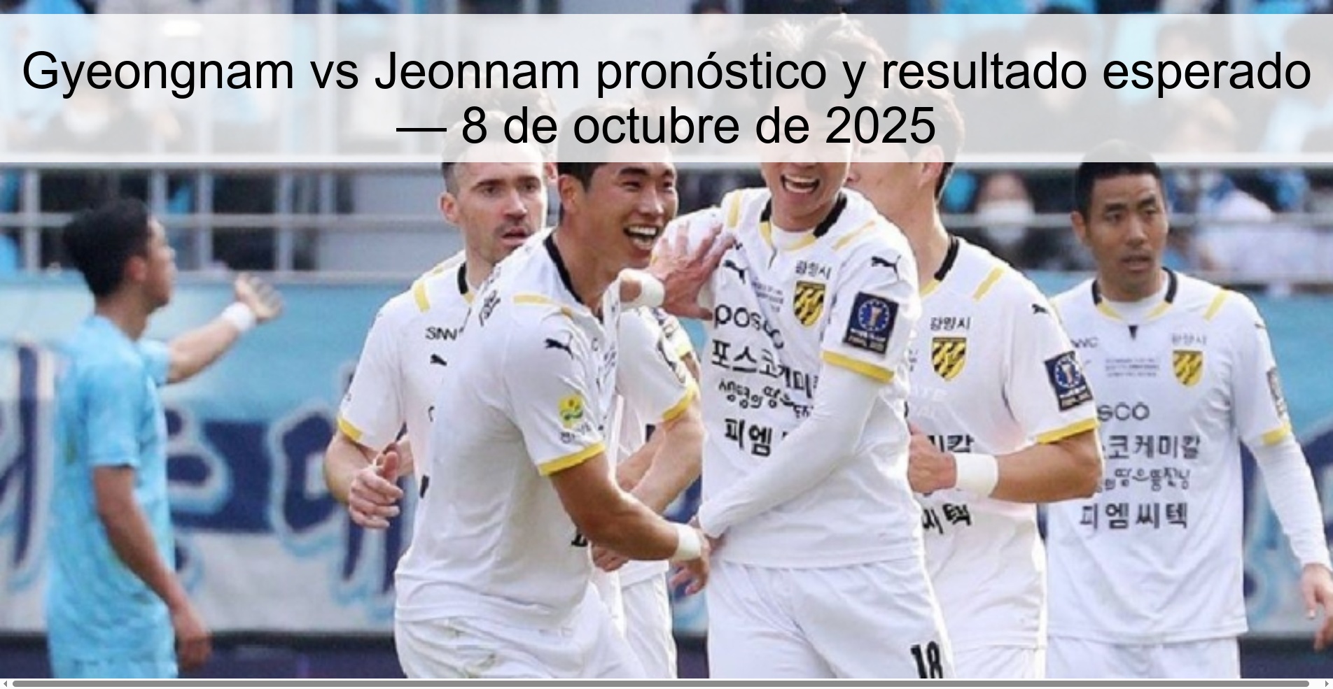 Gyeongnam vs Jeonnam Forecast and Expected Result - October 8, 2025 1 309804
