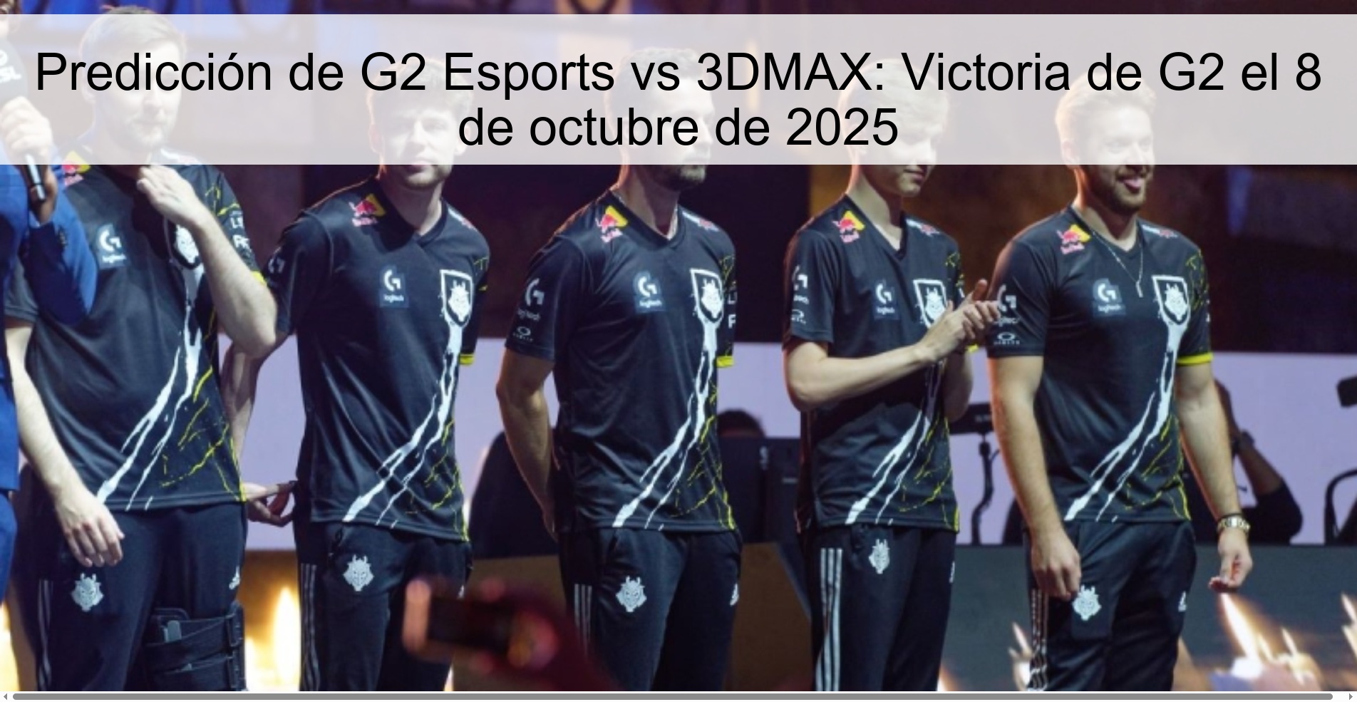 G2 prediction eSports vs 3dmax: Victoria de G2 on October 8, 2025