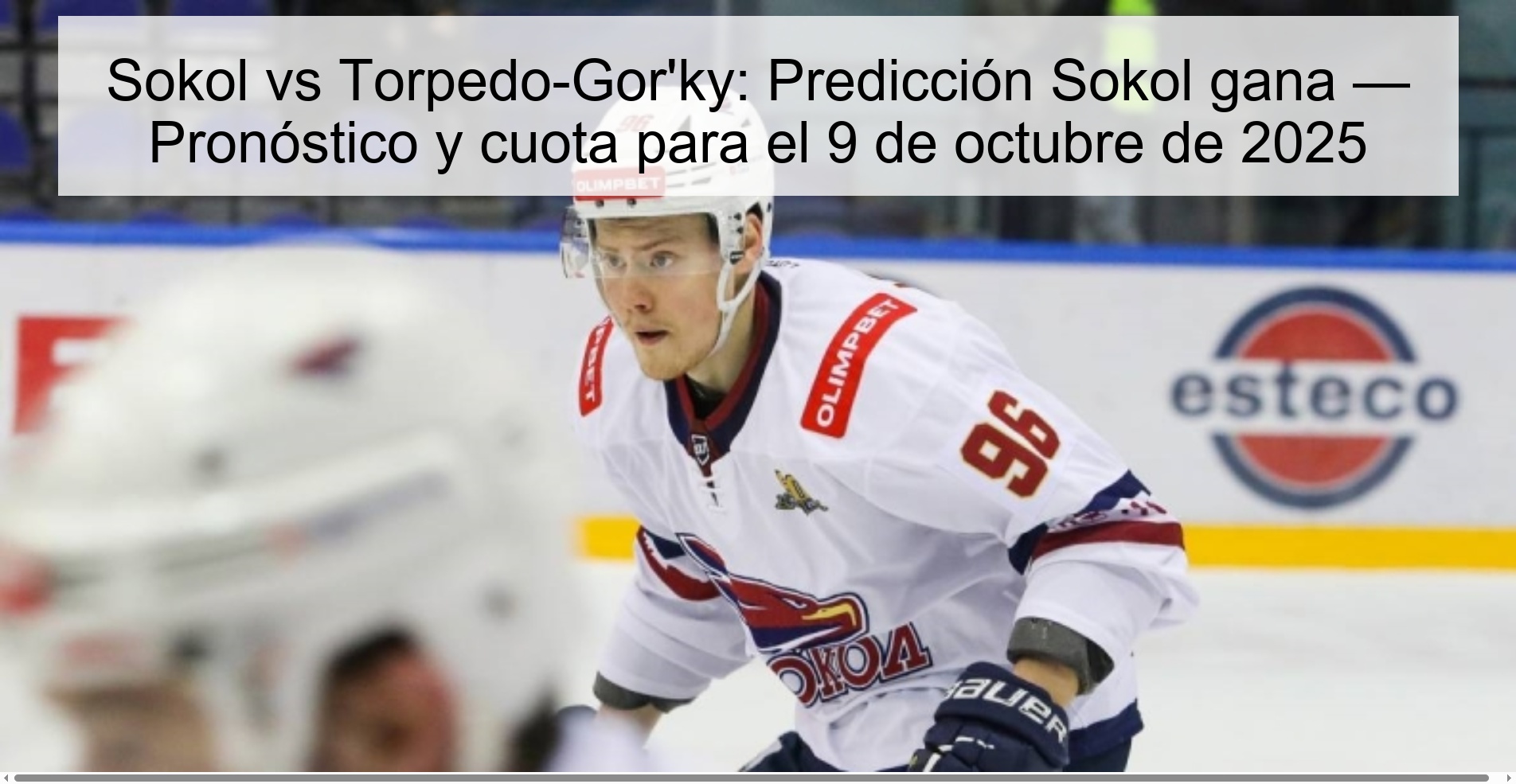 Sokol vs Torpedo-Gor'ky: Prediction Sokol wins — Prediction and odds for October 9, 2025 1 310119