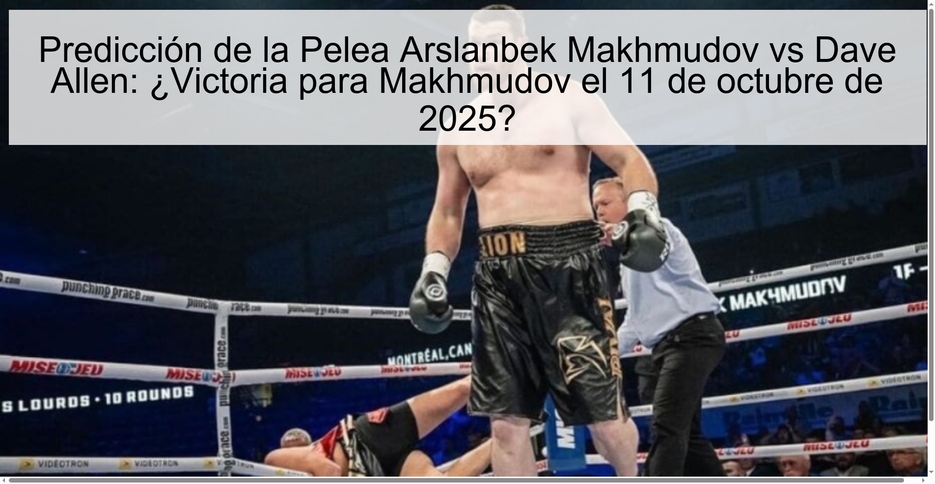 Arslanbek Makhmudov vs Dave Allen Fight Prediction: Victory for Makhmudov on October 11, 2025?