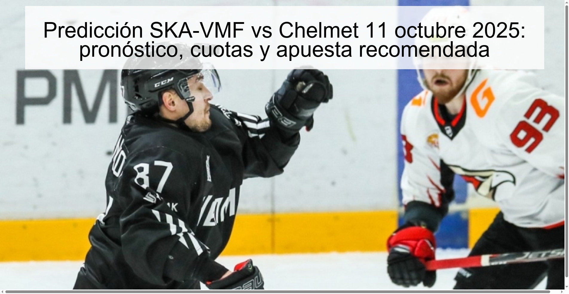 SKA-VMF vs Chelmet prediction October 11, 2025: prediction, odds and recommended bet