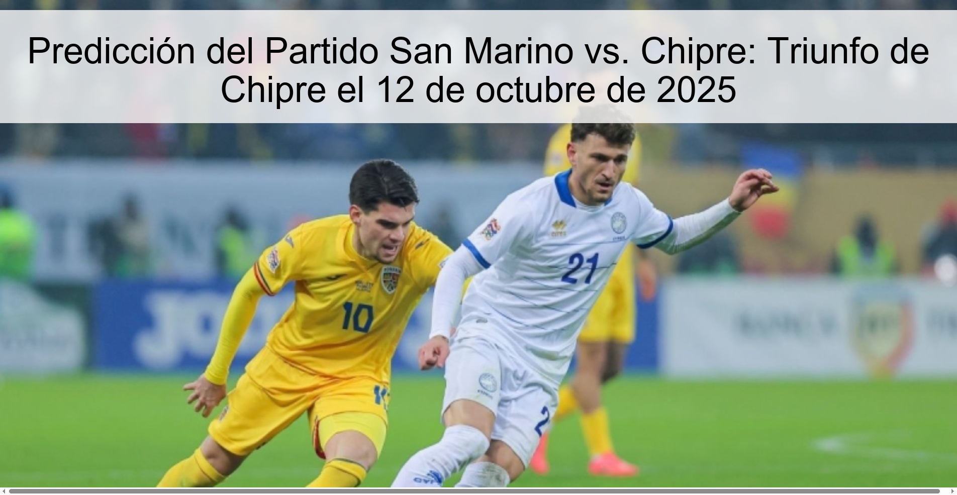 San Marino vs. Match Prediction Cyprus: Cyprus triumph on October 12, 2025
