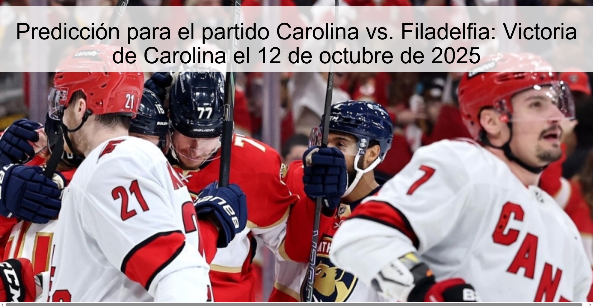 Prediction for the Carolina vs. match Philadelphia: Carolina victory on October 12, 2025