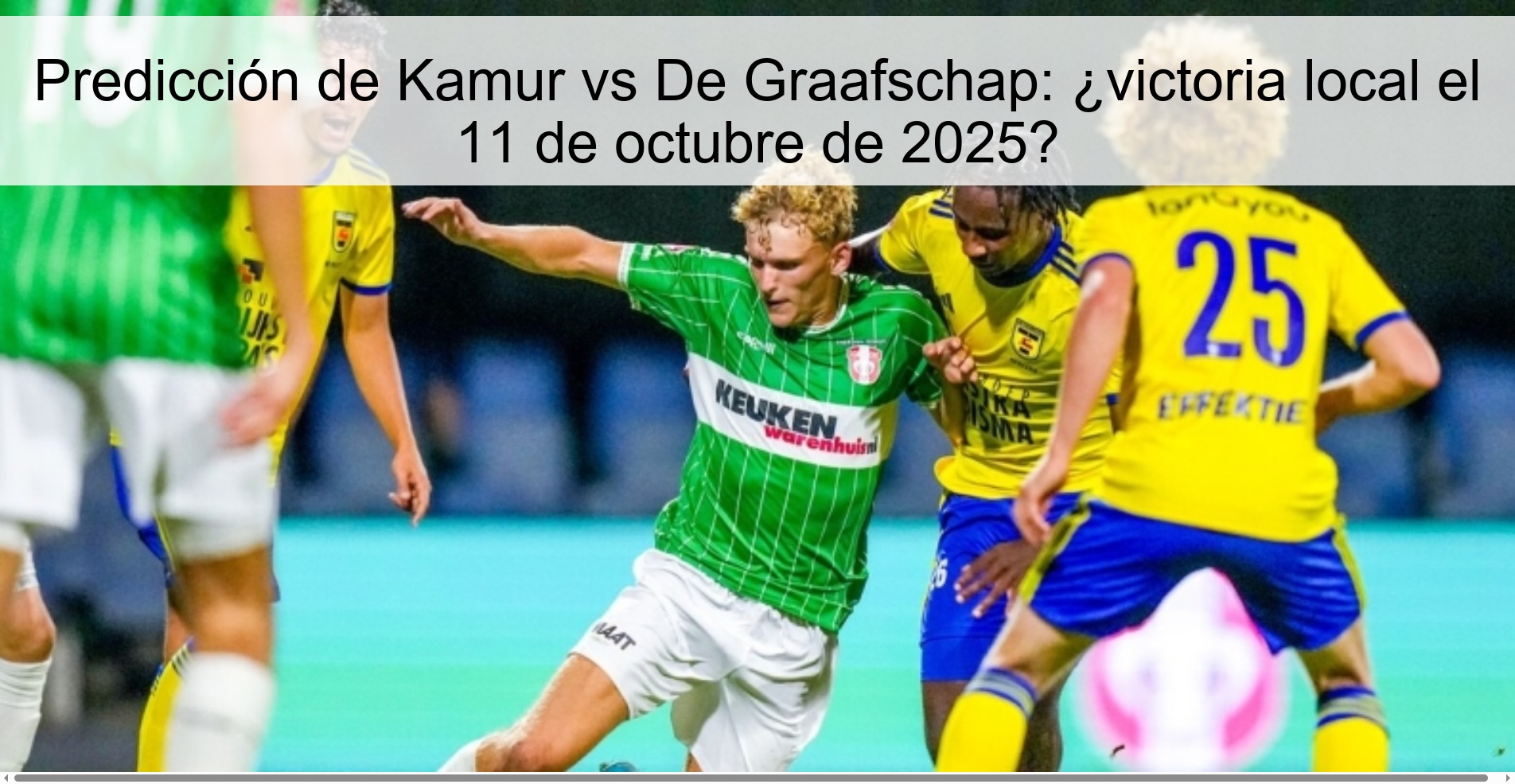Kamur vs De Graafschap prediction: home win on October 11, 2025?