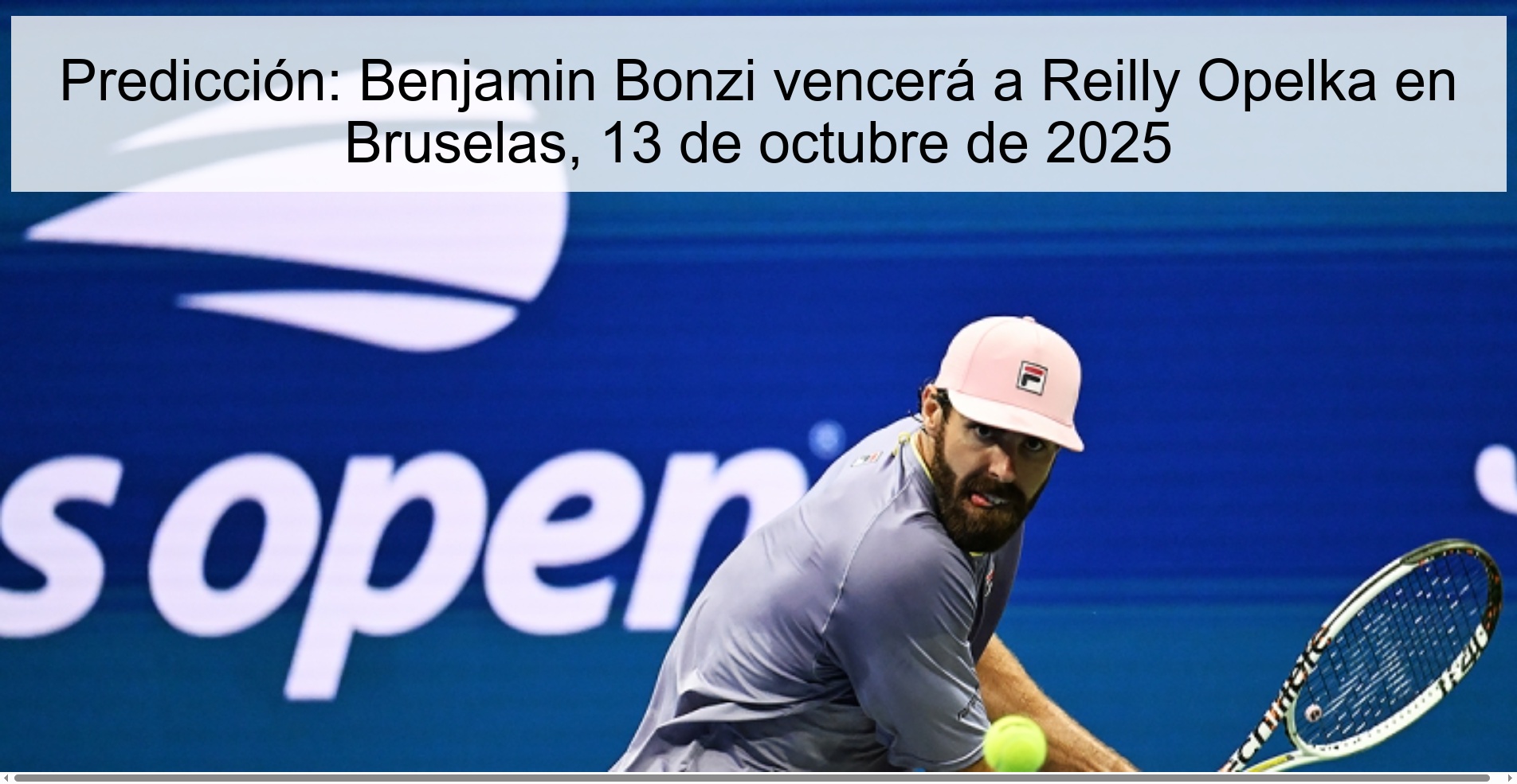 Prediction: Benjamin Bonzi will beat Reilly Opelka in Brussels, October 13, 2025 1 311823