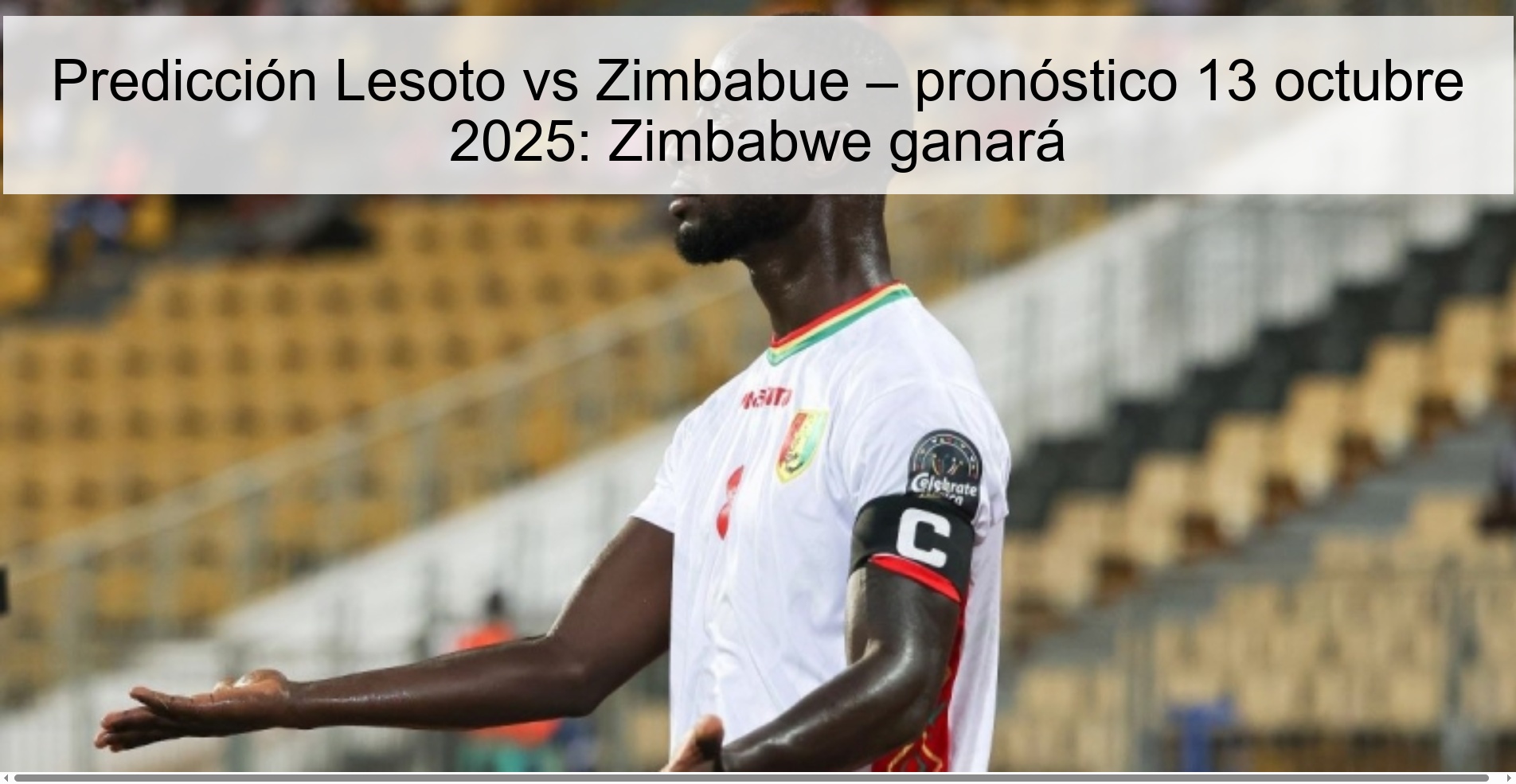 Lesotho vs Zimbabwe prediction – prediction October 13, 2025: Zimbabwe will win