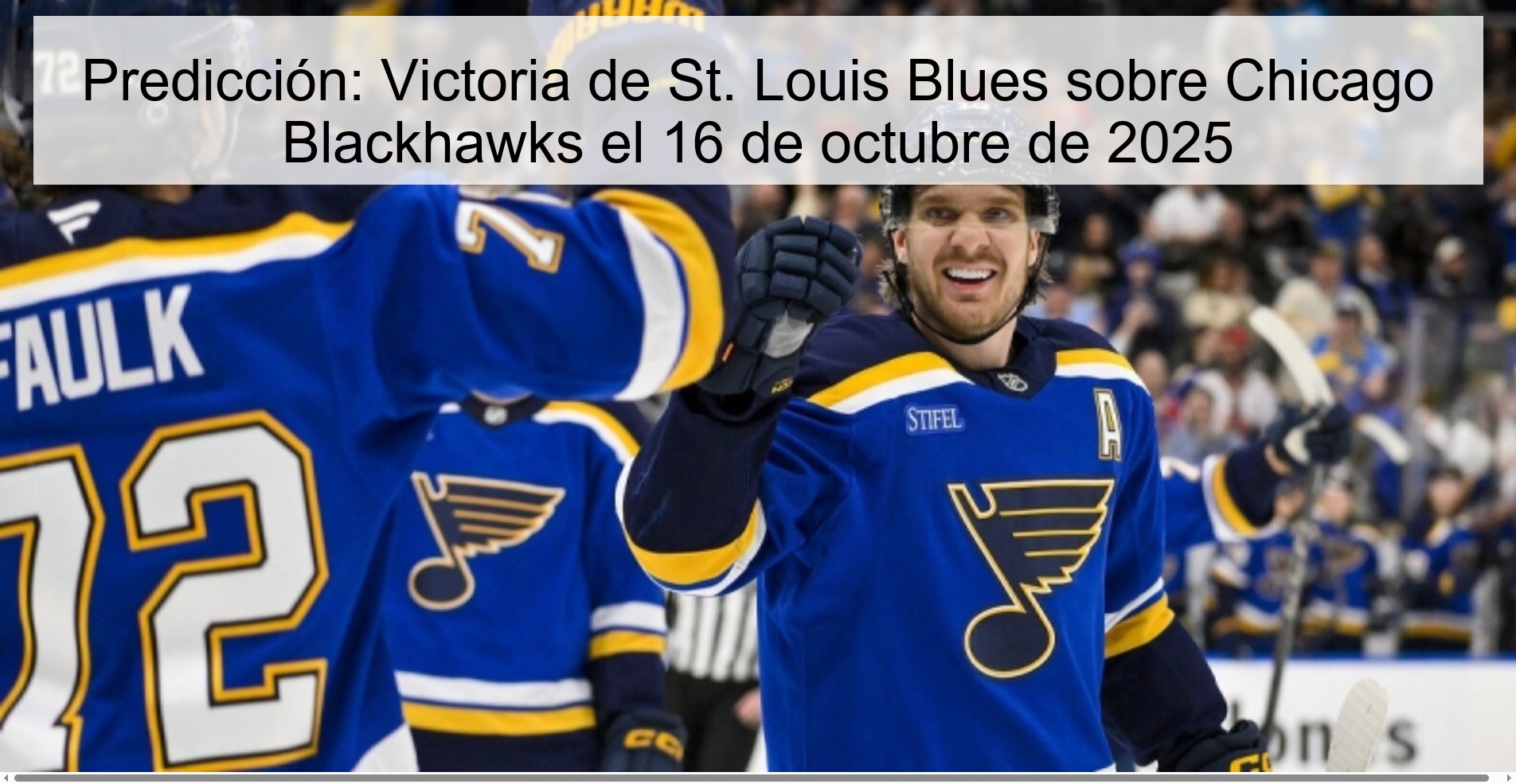 Prediction: St. Louis Blues win over Chicago Blackhawks on October 16, 2025