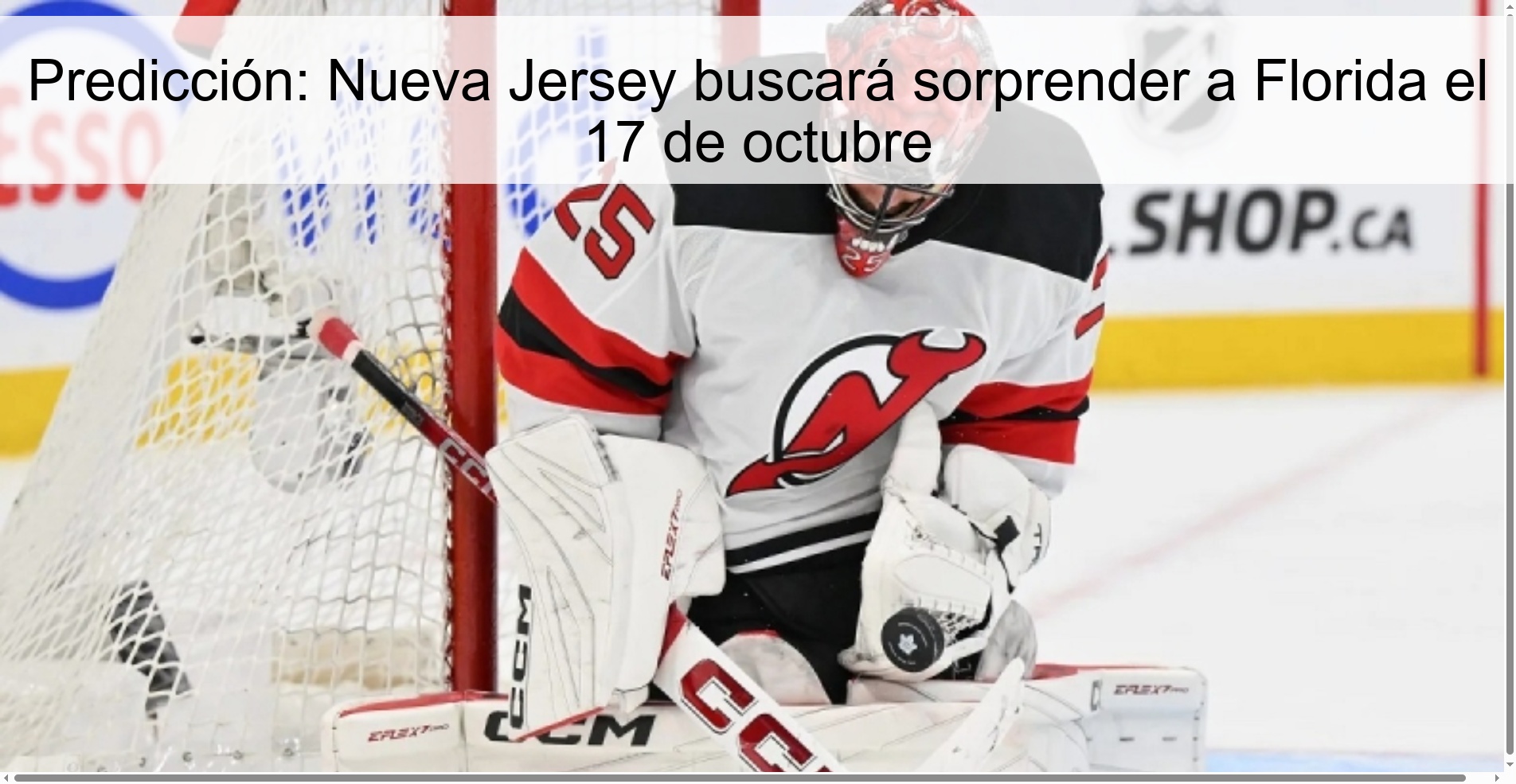 Prediction: New Jersey will look to surprise Florida on October 17