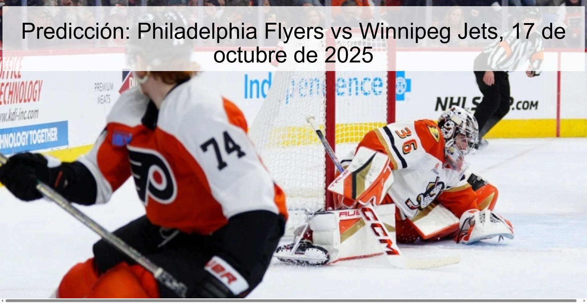 Predicción: Philadelphia Flyers vs Winnipeg Jets, 17 de octubre de 2025 1 Predicción: Philadelphia Flyers vs Winnipeg Jets, 17 de octubre de 2025
