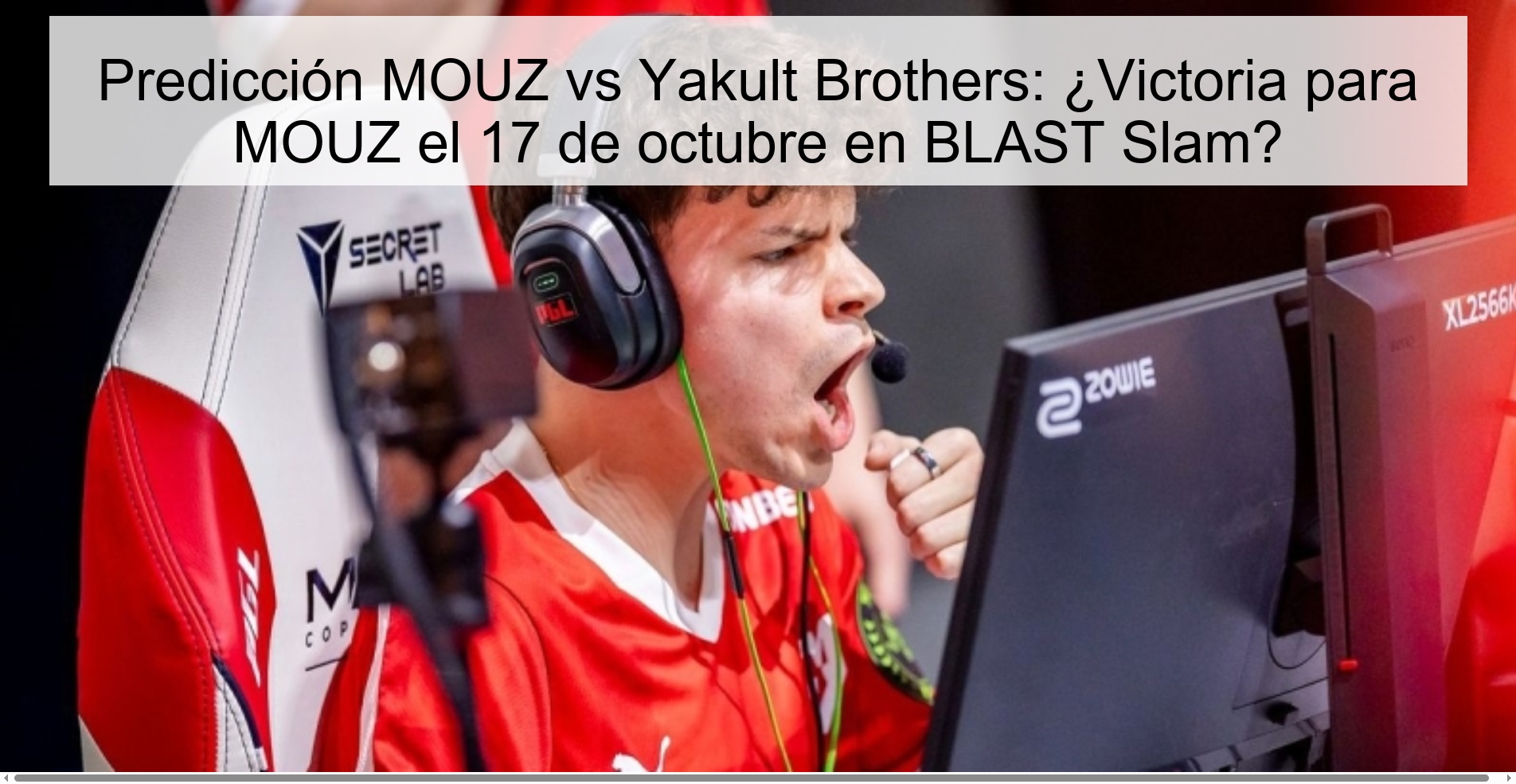 MOUZ vs Yakult Brothers Prediction: Victory for MOUZ on October 17 at BLAST Slam?