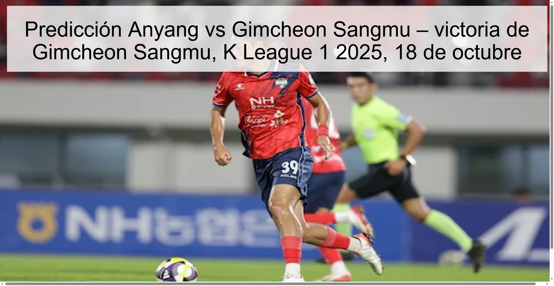 Anyang vs Gimcheon Sangmu prediction – Gimcheon Sangmu win, K League 1 2025, October 18