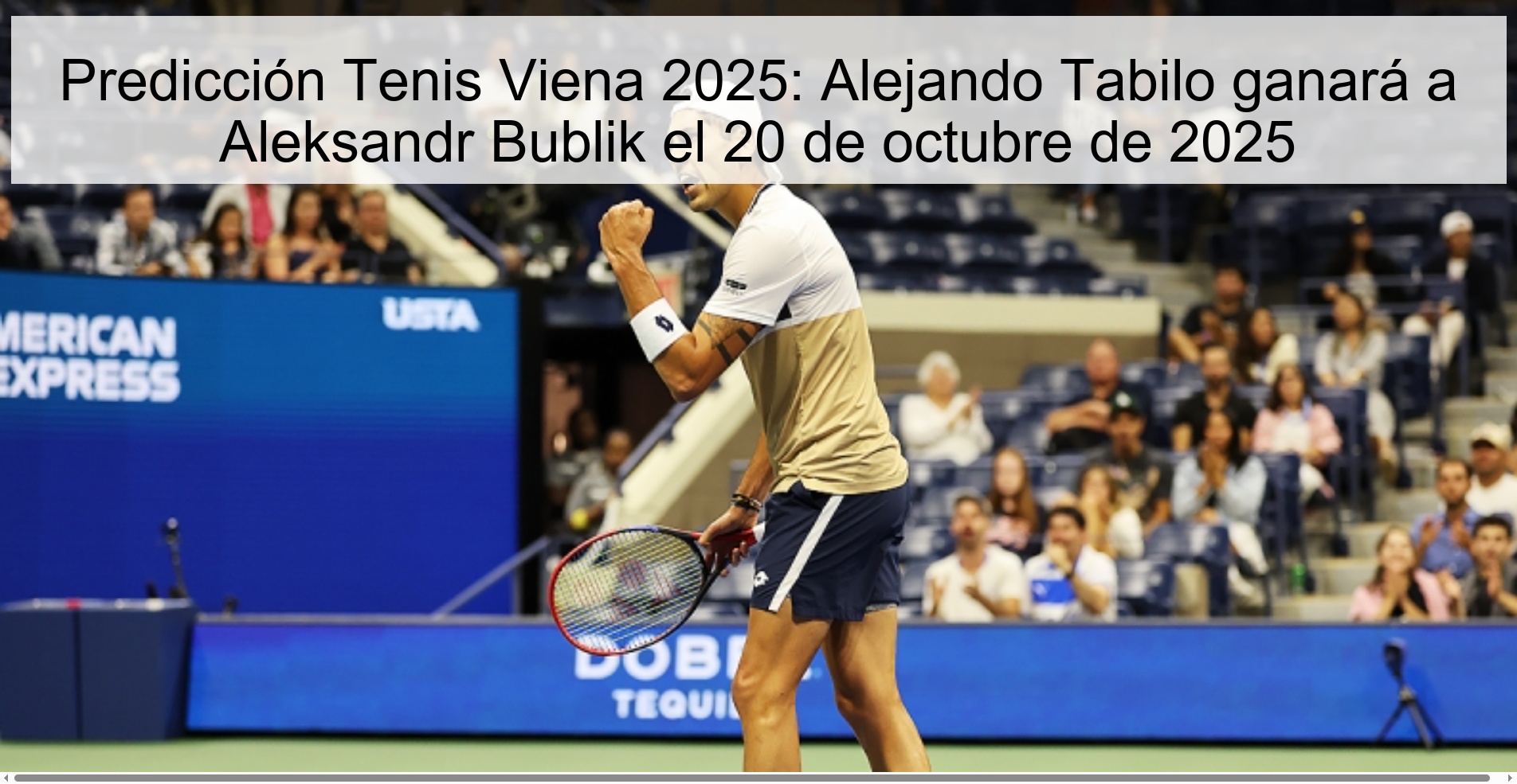 Vienna Tennis Prediction 2025: Alejando Tabilo will beat Aleksandr Bublik on October 20, 2025 1 314439