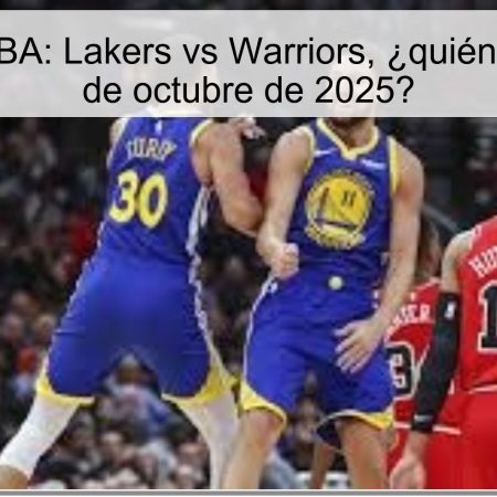 Predicción NBA: Lakers vs Warriors, ¿quién ganará el 22 de octubre de 2025?