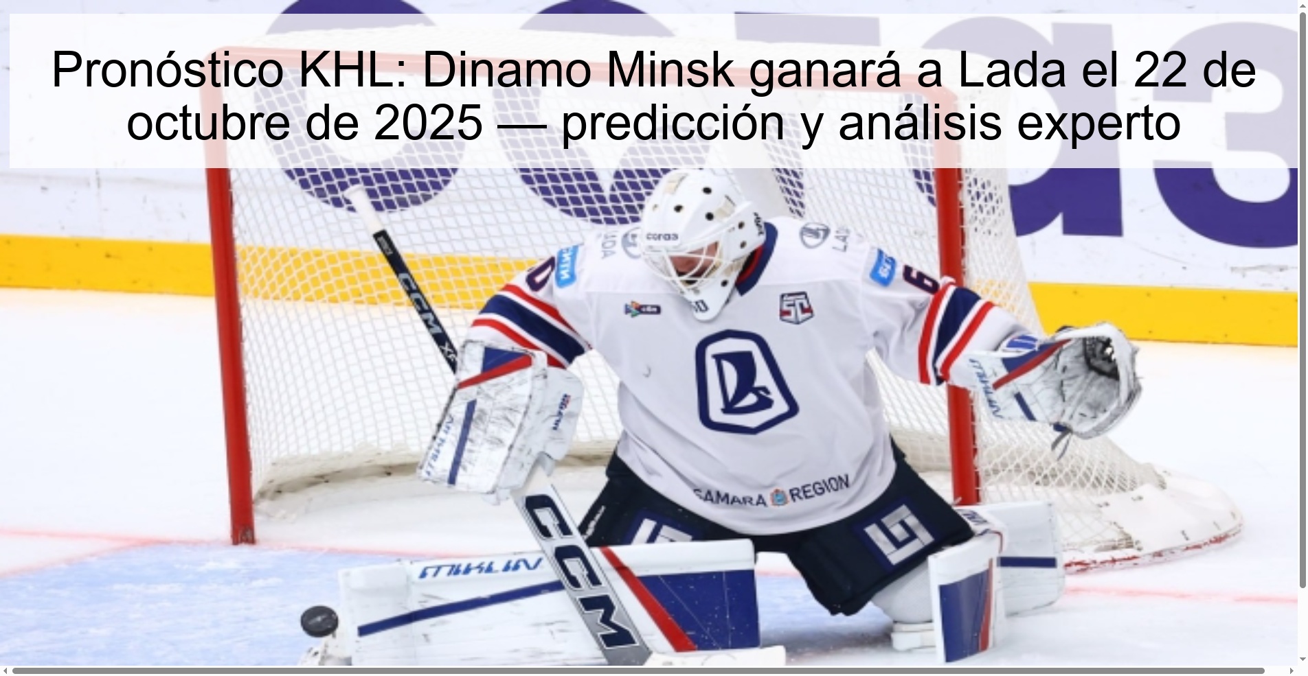 KHL Prediction: Dinamo Minsk will beat Lada on October 22, 2025 — prediction and expert analysis