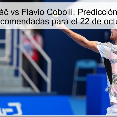 Tomas Macháč vs Flavio Cobolli: Predicción del Partido y Apuestas Recomendadas para el 22 de octubre de 2025