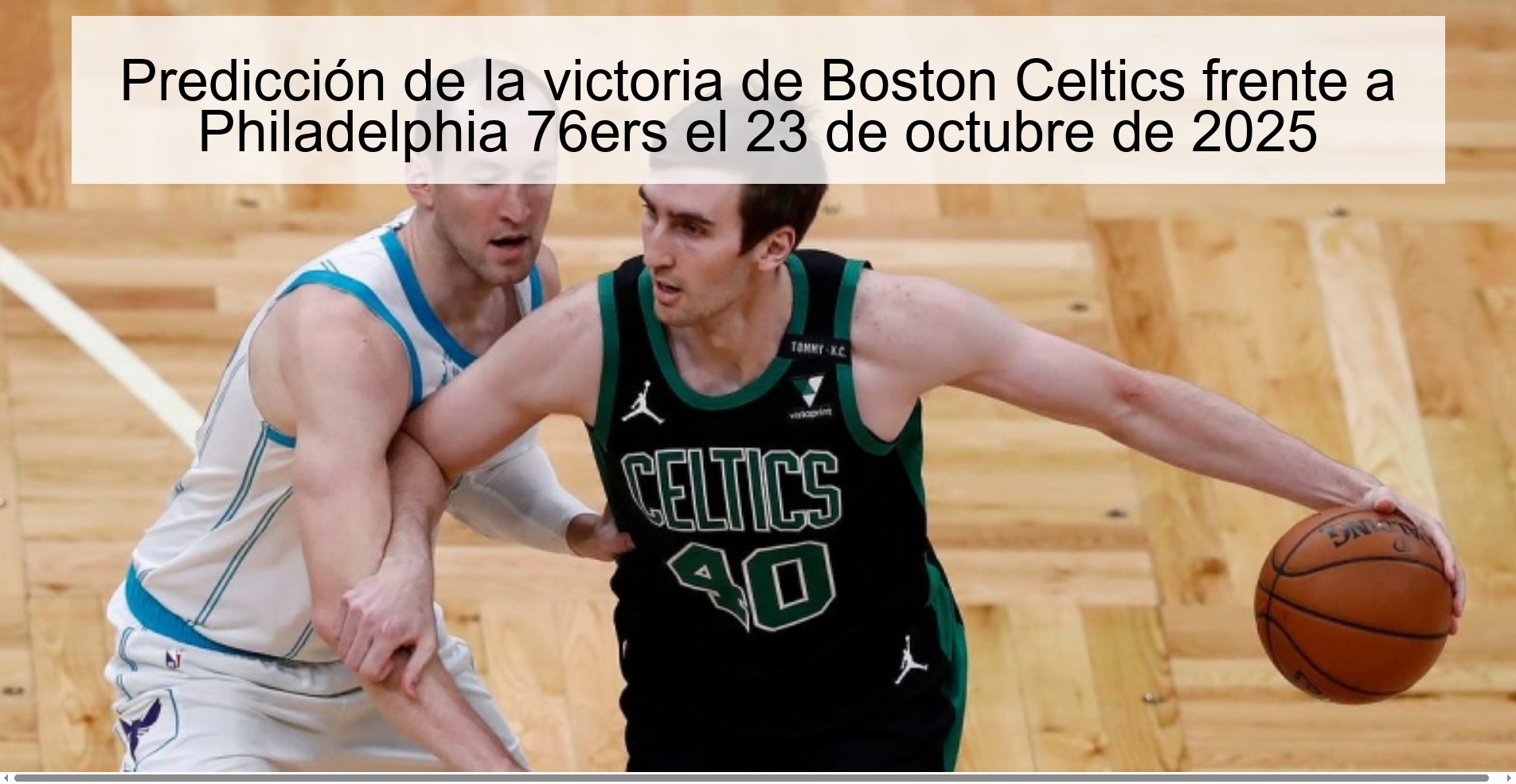 Predicción de la victoria de Boston Celtics frente a Philadelphia 76ers el 23 de octubre de 2025