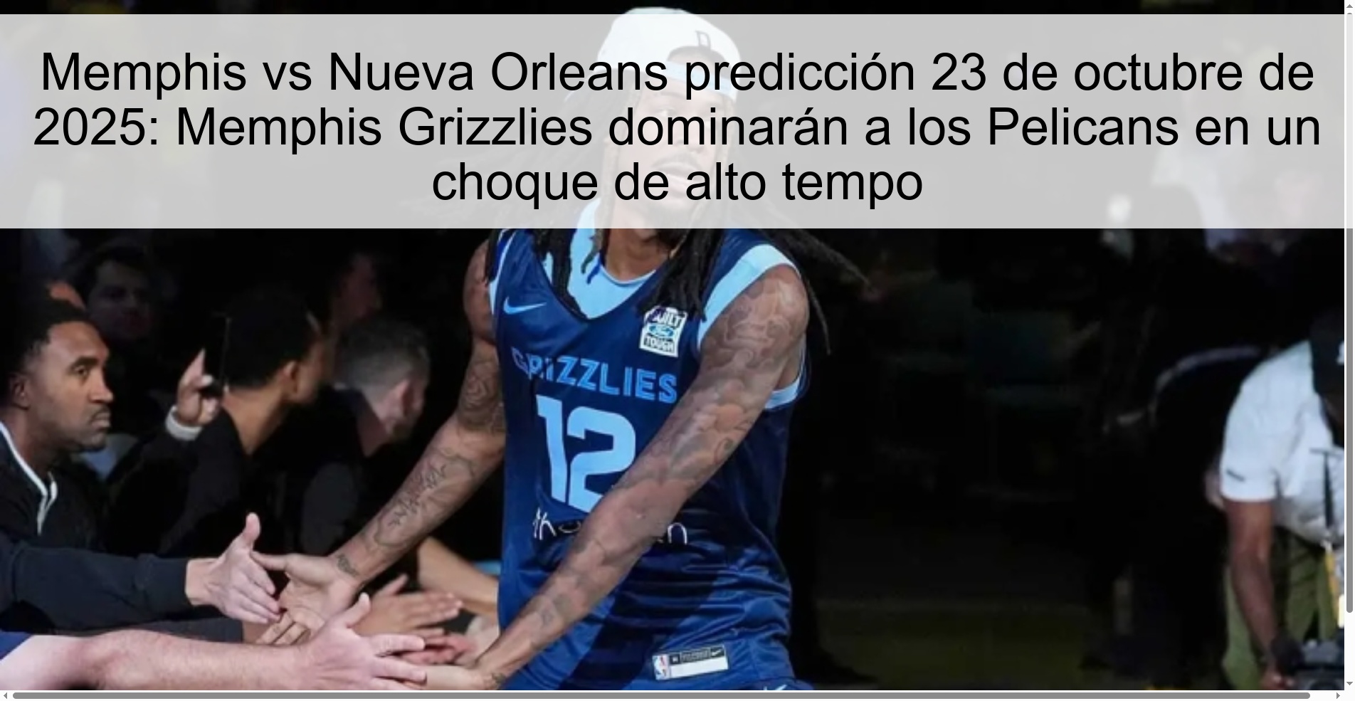 Memphis vs New Orleans prediction October 23, 2025: Memphis Grizzlies will dominate the Pelicans in a high-tempo clash
