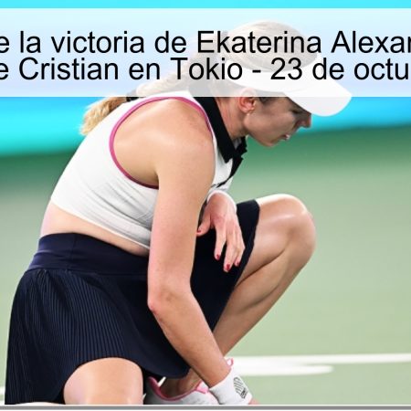 Predicción de la victoria de Ekaterina Alexandrova frente a Jacqueline Cristian en Tokio – 23 de octubre de 2025