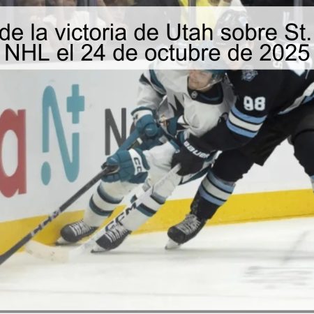 Predicción de la victoria de Utah sobre St. Louis en el NHL el 24 de octubre de 2025