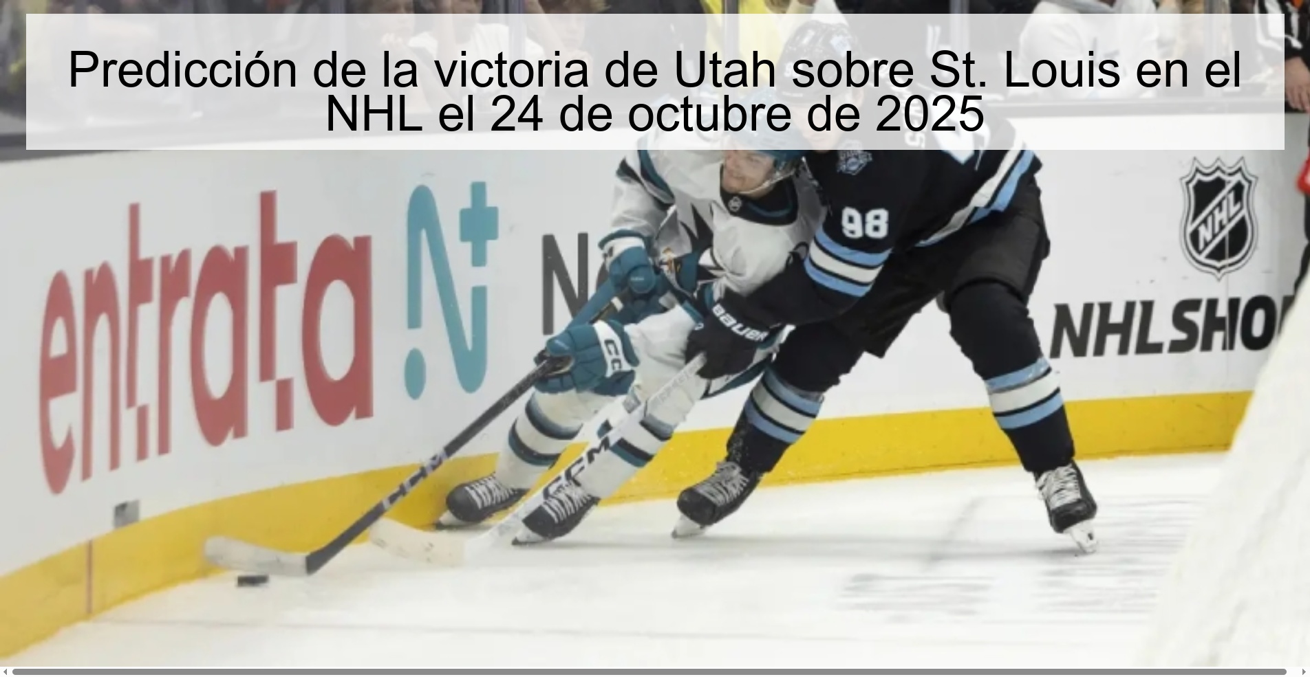 Predicción de la victoria de Utah sobre St. Louis en el NHL el 24 de octubre de 2025 1 Predicción de la victoria de Utah sobre St. Louis en el NHL el 24 de octubre de 2025