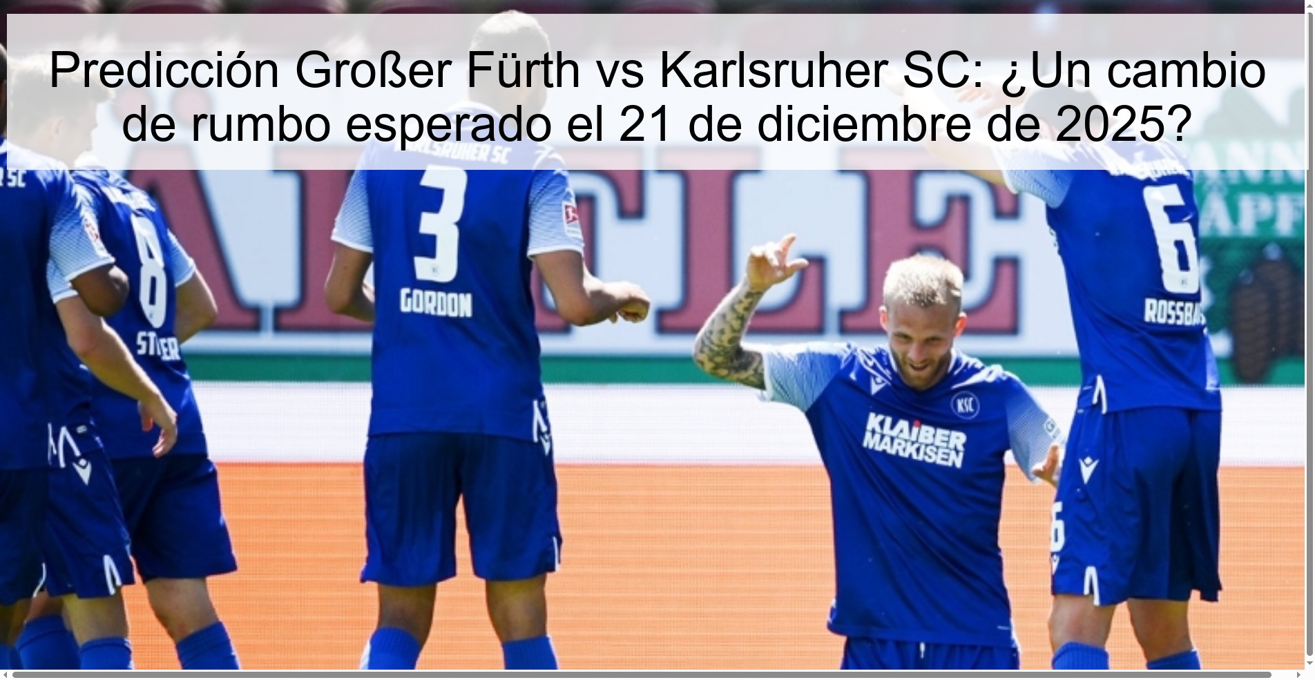 Großer Fürth vs Karlsruher SC Prediction: A turnaround expected on December 21, 2025? 1 Großer Fürth vs Karlsruher SC Prediction: A turnaround expected on December 21, 2025?