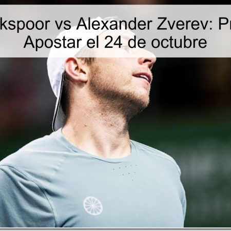 Talón Griekspoor vs Alexander Zverev: Pronóstico y Apostar el 24 de octubre