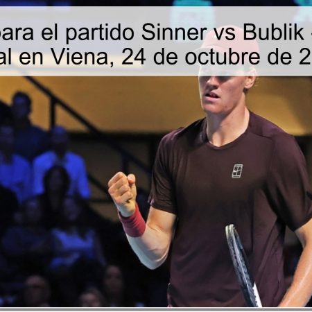 Predicción para el partido Sinner vs Bublik – Cuartos de Final en Viena, 24 de octubre de 2025