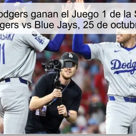 Predicción Dodgers ganan el Juego 1 de la Serie Mundial 2025: Dodgers vs Blue Jays, 25 de octubre de 2025